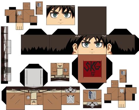 9 New Attack On Titan Papercraft Freedom