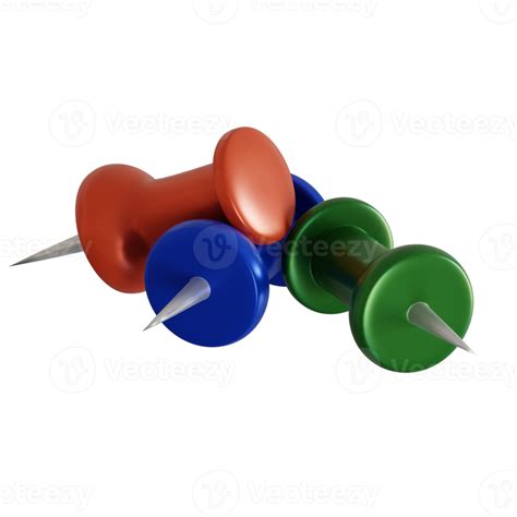 Free 3d Rendered Push Pins Perfect For Design Project 22089534 Png With