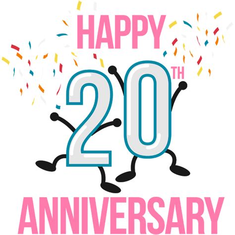 Happy 20th Anniversary Png Happy 20th Anniversary Anniversary