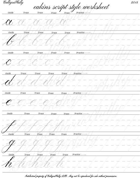 Copperplate Calligraphy Practice Sheets Printable Free Printable