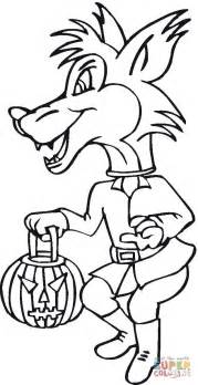 When the online coloring page has loaded, select a color and start clicking on the picture to color it in. Wolf Going To Halloween Party coloring page | Free Printable Coloring Pages