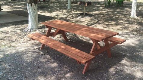 Mesa D Madera Picnic 2 Metros Para Exterior Mesas Y Bancas 6100