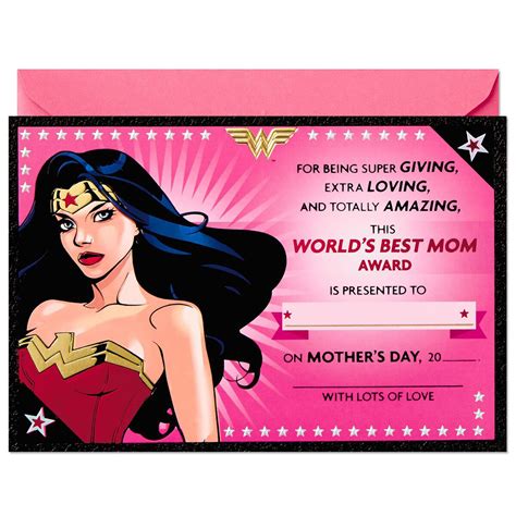 Wonder Woman™ Best Mom Mothers Day Card Greeting Cards Hallmark