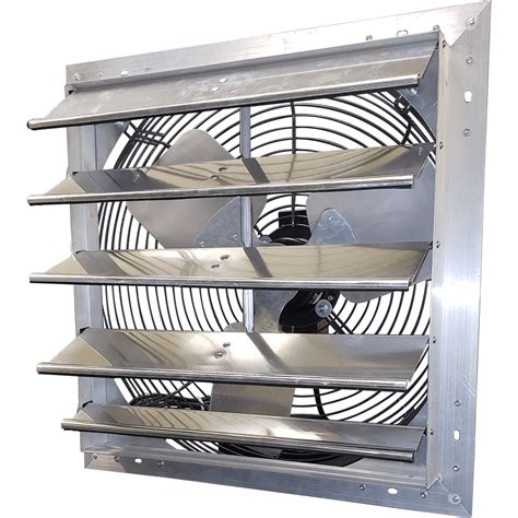 Hessaire 24 Inch Shutter Mounted Exhaust Fan Variable Speed