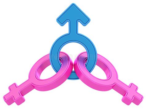 Gender Symbols Male Female Stock Vector Illustration Of Love Unity