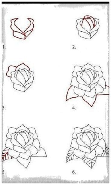 Como Dibujar Una Rosa Paso A Paso A Lapiz How To Draw A Rose Step By