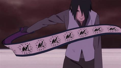 Sasuke Uses Shuriken Jutsu On Momoshiki Hd Sasuke Vs Momoshiki