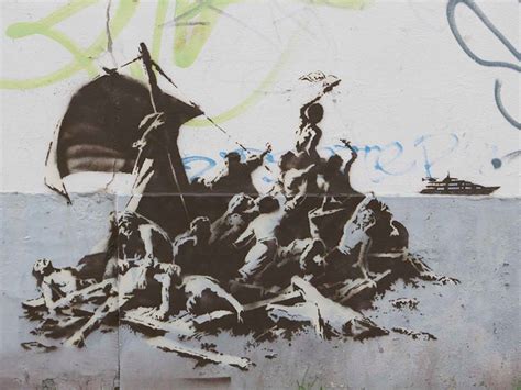 Banksys New Piece Shows Steve Jobs As A Syrian Refugee Street Art