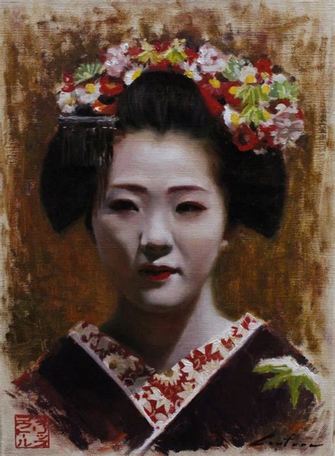 The Scarlet Fringe Geisha Art Oil Paintings And Drawing Of Geisha And