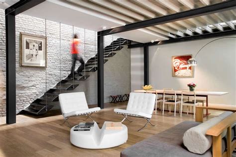 Exposed Brick And Steel Create Backdrop For Contemporary Residence