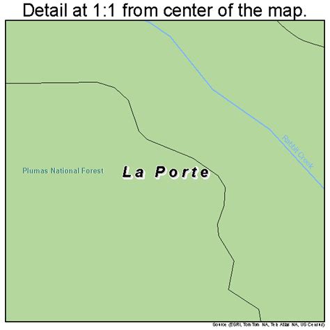 La Porte California Street Map 0640312