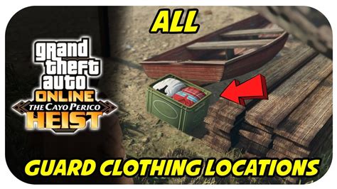 All Guard Clothing Locations Cayo Perico Heist Youtube