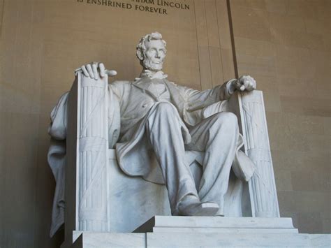 Abraham Lincoln Visiting Washington Dc Statue Lincoln Memorial