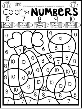 A to z alphabet coloring activities free printable a to z beginning sounds coloring pages alphabet picture dictionary pdf. Fall Color by Code Numbers 1-10 Activities by Kindergarten Rocks