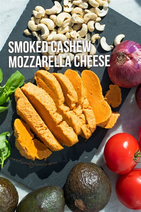 Smoked Cashew Mozzarella Cheese Recipe Easy Dairy Free Cheese Vegan