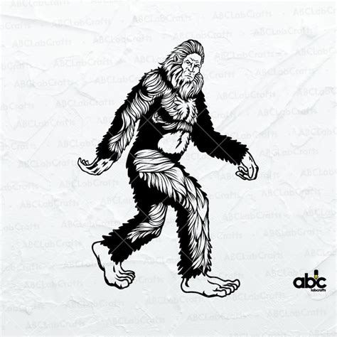 Bigfoot Svg File Big Foot Cut Files Yeti Svg Sasquatch Etsy