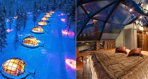 Glass Igloos Under The Northern Lights See The Northern Lights