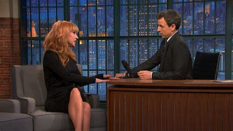Watch Late Night With Seth Meyers Interview Kathy Griffin Gets