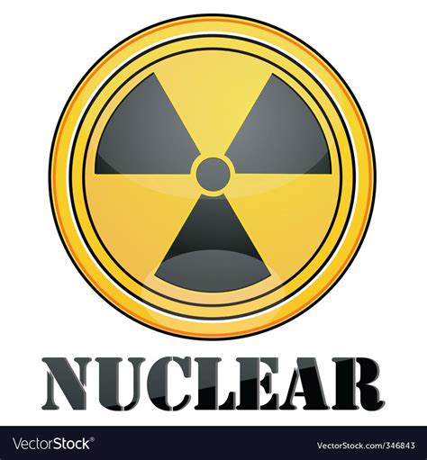 Nuclear Symbol Royalty Free Vector Image Vectorstock