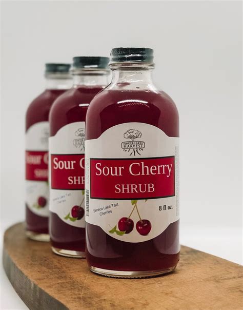 Sour Cherry Shrub Finger Lakes Harvest