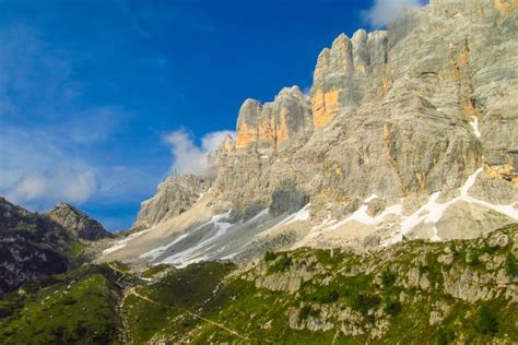 Dolomite Alp Mountains Landscape Stock Photo Image Of Dolomite