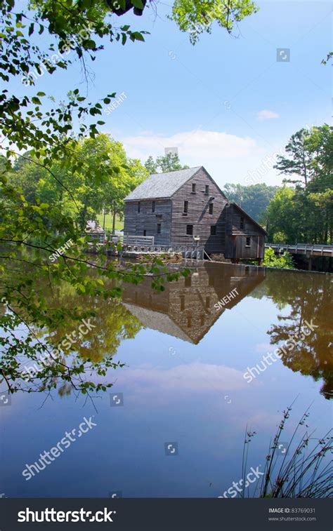 Historic Yates Grist Mill In North Carolina Stock Photo 83769031