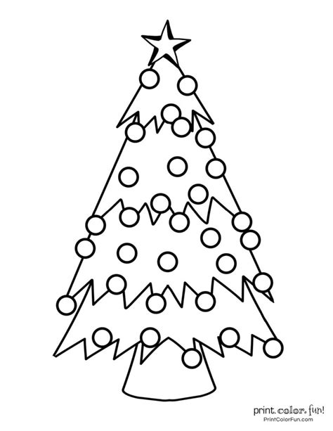 christmas tree coloring sheets for toddlers Tree easy cute christmas coloring pages / christmas coloring pages for