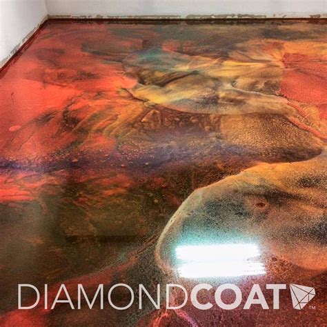Check Out This Red Gold And Copper Epoxy Flooring The Possibilities
