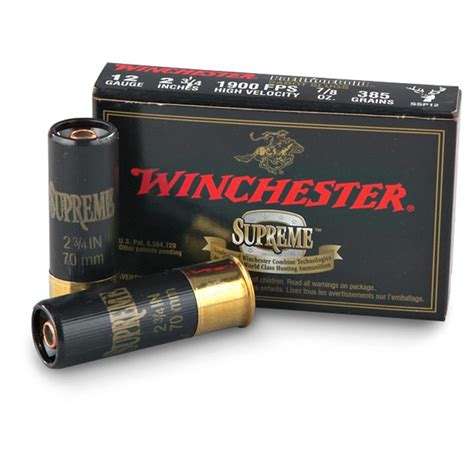 Winchester Supreme Partition Gold 20 Gauge 2 34 260 Grain Sabot Slug