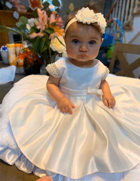 Vintage Christening Dress Baby Girl Baptism Dress White Etsy In 2020