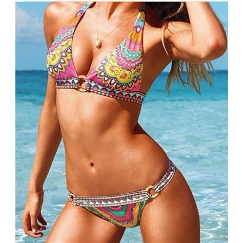 Sexy Bohemian Printing Sling Bikinis Bikinis And Swimsuits Clothing And Apparel Bygoods