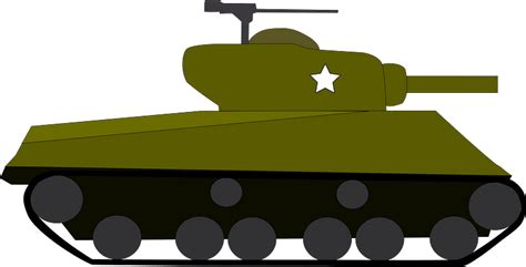 Tank Cartoon Army Military Png Image M4 Sherman Tank Clipart Images