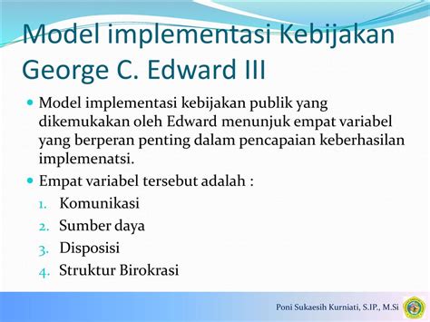 Model Model Implementasi Kebijakan Publik Menurut Para Ahli Seputar Model