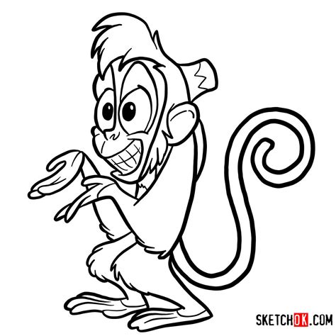 How To Draw Abu From Disneys Aladdin In 12 Easy Steps