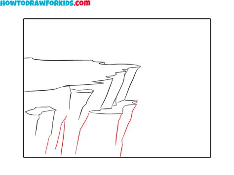 How To Draw A Cliff Easy Drawing Tutorial For Kids