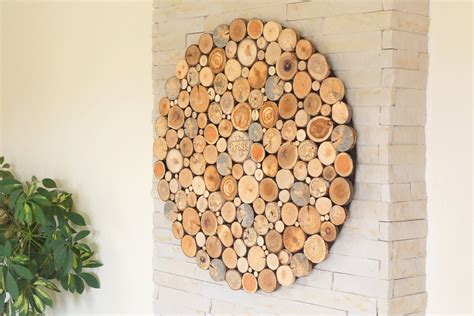 Usa Only Tree Rounds Decor Round Wood Wall Art Holzwand Kunst Tree