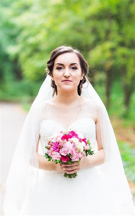 Nice Wedding Bouquet In Bride S Hand Stock Image Image Of Flower