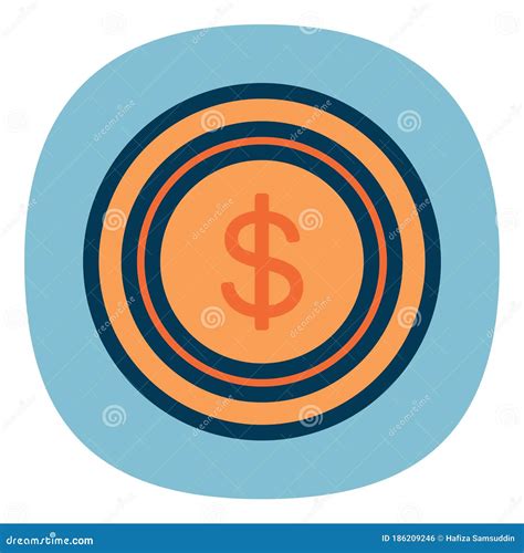 Coin Vector Illustration Decorative Design Stock Vector Illustration