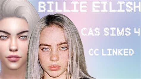 Billie Eilish Cas Sims 4 With Cc Youtube