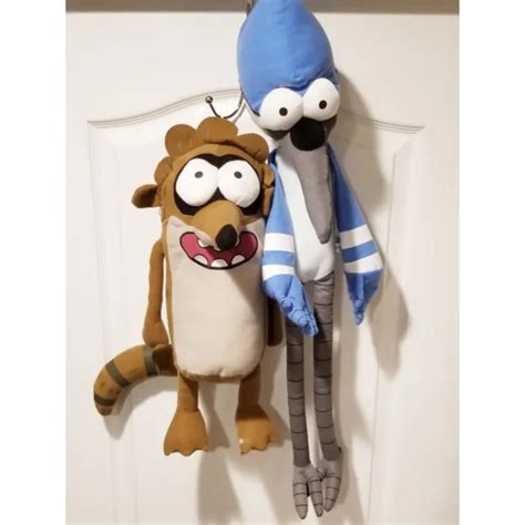 CARTOON NETWORK REGULAR Show Mordecai And Rigby Stuffed Plush Toys PicClick