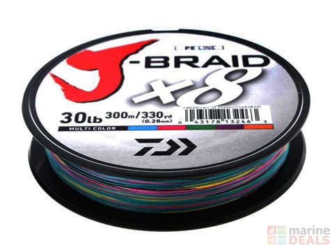 Buy Daiwa X J Braid Multi Colour Online At Marine Deals Co Nz