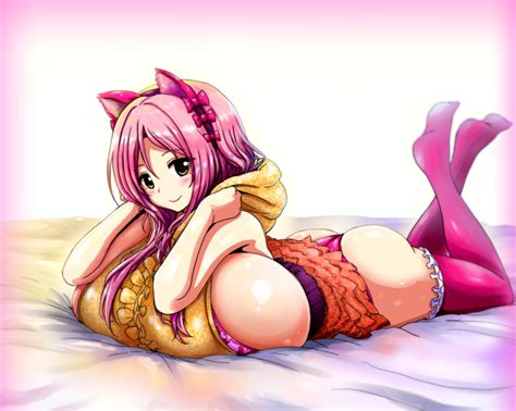 Btk Squeez Artist Aizawa Momoka Honoo No Haramase Paidol My Star Gakuen Z Pink Legwear