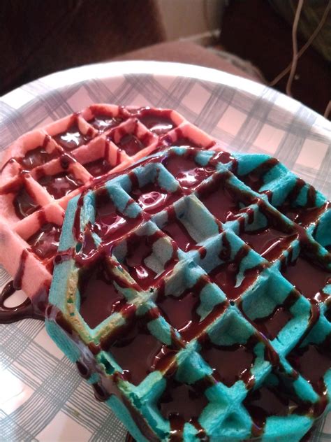 The Best Blue Waffle Youll Ever See Blue Raspberry And Cotton Candy