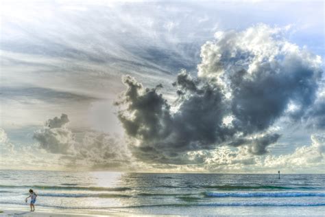 2560x1440 Wallpaper Gulf Coast Clearwater Beach Florida Sea Beach