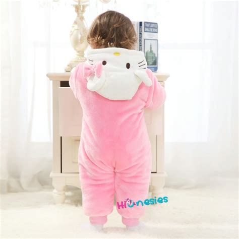 Hello Kitty Onesie For Baby And Toddler Animal Kigurumi Pajama Halloween