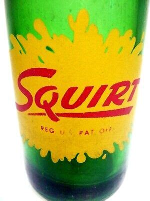 Vintage Acl Soda Pop Bottle Green Squirt Oz Acl Ebay