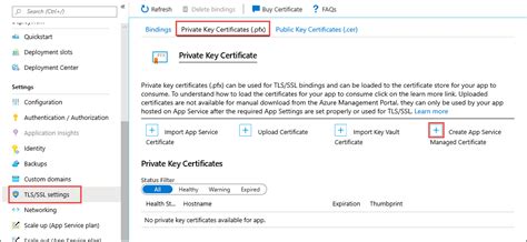 The following snippet gets the certificate from keyvault and then exports this as a password protected pfx file that you can then import elsewhere. Add and manage SSL certificates - Azure App Service ...
