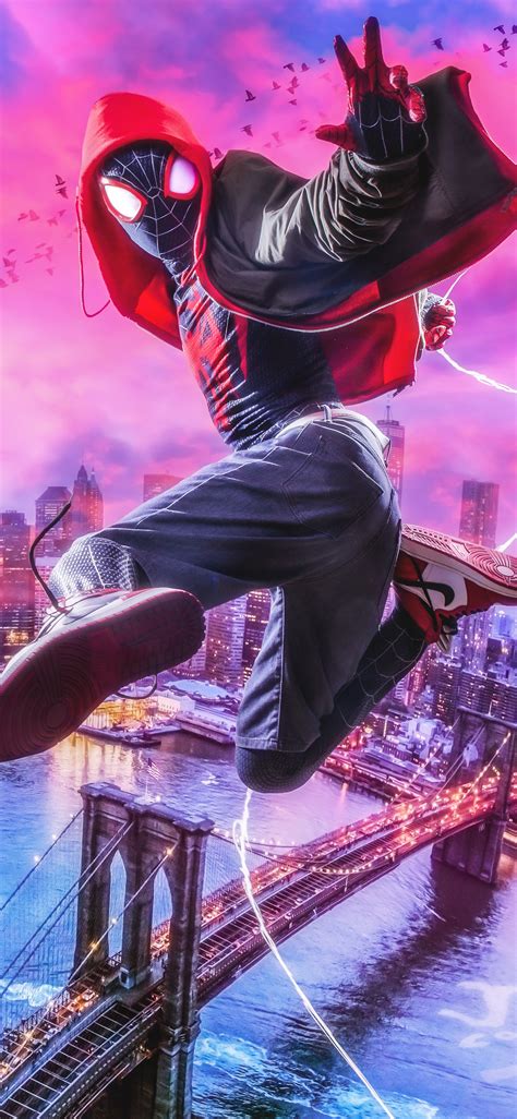 1125x2436 Miles Morales Spiderman Cosplay 4k Iphone Xsiphone 10iphone