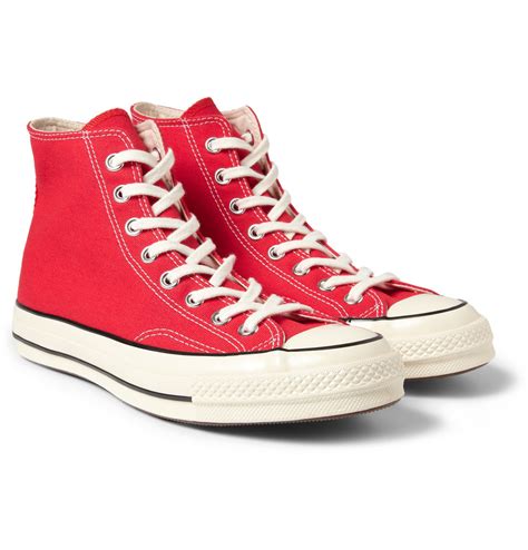 Lyst Converse Chuck Taylor Canvas High Top Sneakers In Red For Men