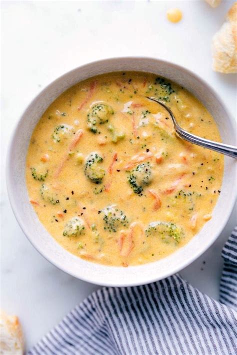 Creamy And Delicious Broccoli Cheddar Soup Made In One Pot On The